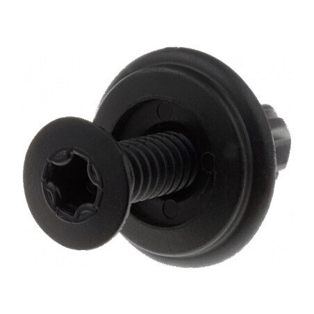 Diblu poliamidă 6mm negru UL94V-2 | Electronic-mag.ro | Componente Electronice