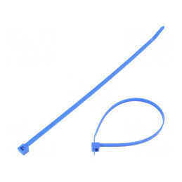 Colier de strângere poliamidă 200mm 4,6mm 225N albastru | Electronic-mag.ro | Componente Electronice
