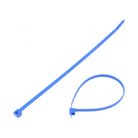 Colier de strângere poliamidă 200mm 4,6mm 225N albastru | Electronic-mag.ro | Componente Electronice