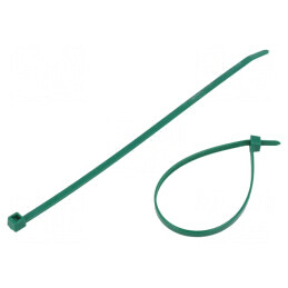 Colier de strângere poliamidă 210mm 4,7mm 355N verde | Electronic-mag.ro | Componente Electronice