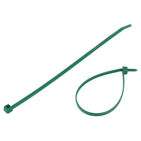 Colier de strângere poliamidă 210mm 4,7mm 355N verde | Electronic-mag.ro | Componente Electronice