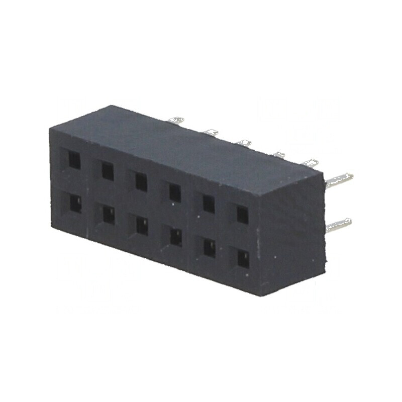Conector şiruri pini soclu mamă 12 pini 2mm THT 2x6 | Electronic-mag.ro | Componente Electronice
