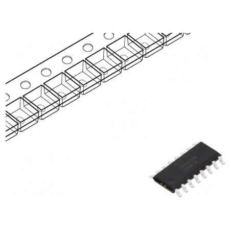 IC digital CMOS SMD SO16 8 canale 2÷5,5VDC AHC -40÷150°C | Electronic-mag.ro | Componente Electronice