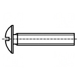 Şurub M6x20 cu Cap Buton Crestă 1,6mm Oțel Inoxidabil A2 | Electronic-mag.ro | Componente Electronice