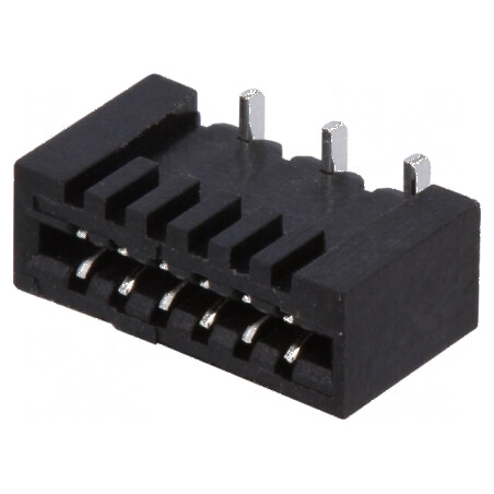Conector FFC/FPC vertical 6 PIN Non-ZIF SMT cositorit 20mΩ | Electronic-mag.ro | Componente Electronice