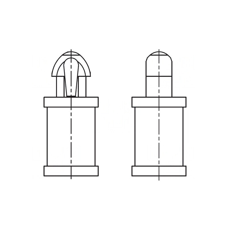 Distanţier PCB poliamidă 66 6,4mm clichet naturală | Electronic-mag.ro | Componente Electronice
