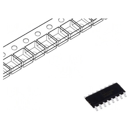 IC digital 8 canale CMOS TTL SMD SO16 4,5÷5,5VDC HCT -40÷150°C | Electronic-mag.ro | Componente Electronice