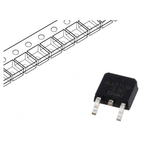 Stabilizator de tensiune LDO 5V 1A DPAK | Electronic-mag.ro | Componente Electronice