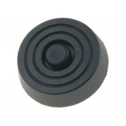 Picioruş rapid montare negru polietilenă 10mm | Electronic-mag.ro | Componente Electronice