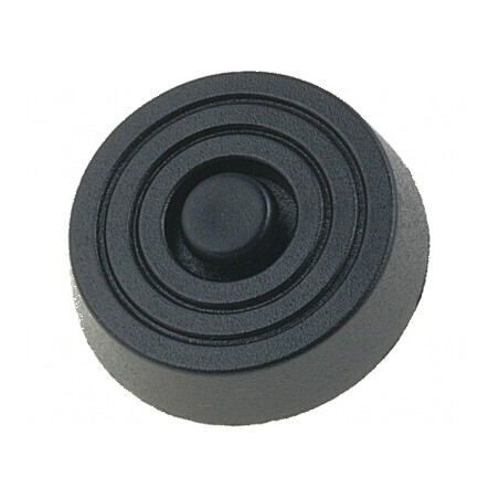 Picioruş rapid montare negru polietilenă 10mm | Electronic-mag.ro | Componente Electronice