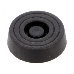 Picioruş montare rapidă negru polietilenă 10mm | Electronic-mag.ro | Componente Electronice