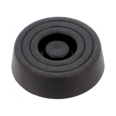Picioruş montare rapidă negru polietilenă 10mm | Electronic-mag.ro | Componente Electronice