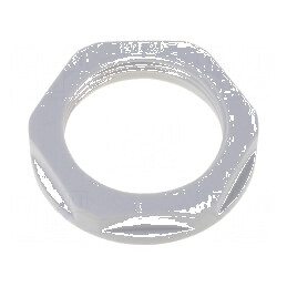 Piuliță PG21 poliamidă 36mm gri cu flanșă, temperatură -40÷100°C | Electronic-mag.ro | Componente Electronice