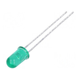 LED 5mm verde 12-70mcd 24° convex | Electronic-mag.ro | Componente Electronice