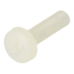 Şurub M4x30 Cap Rotund Pozidriv 1mm Poliamidă | Electronic-mag.ro | Componente Electronice