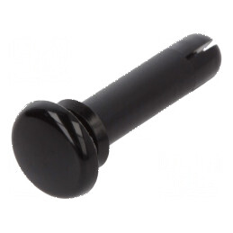 Diblu poliamidă 15mm lungime, 4,1mm diametru orificiu montare, negru | Electronic-mag.ro | Componente Electronice