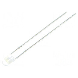 LED 3mm Alb Rece 2200-3800mcd 30° Convex | Electronic-mag.ro | Componente Electronice