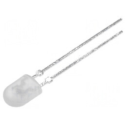 LED oval alb rece 5,2x3,8mm 1700÷2900mcd 70/30° fără stoper | Electronic-mag.ro | Componente Electronice