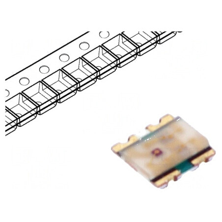 LED SMD 0606 RGB 1,6x1,6mm 20mA 80mW | Electronic-mag.ro | Componente Electronice