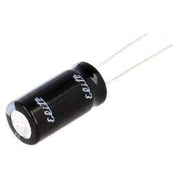 Condensator electrolitic THT 10uF 400VDC Ø10x20mm 5mm Raster | Electronic-mag.ro | Componente Electronice