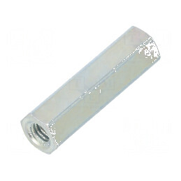 Piuliță distanțieră filetată 18mm M3 hexagonală | Electronic-mag.ro | Componente Electronice