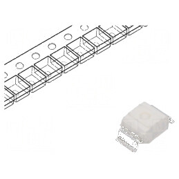 LED SMD Gull Wing Roșie 112÷285mcd 3,2x2,8x1,9mm 60° 20mA | Electronic-mag.ro | Componente Electronice