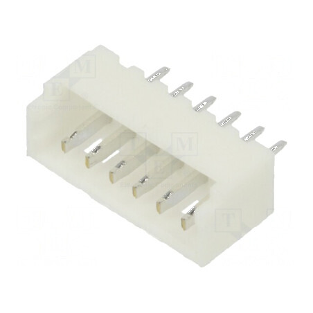 Conector cablu-placă soclu tată 6 PIN 1,25mm THT 125V 1A | Electronic-mag.ro | Componente Electronice