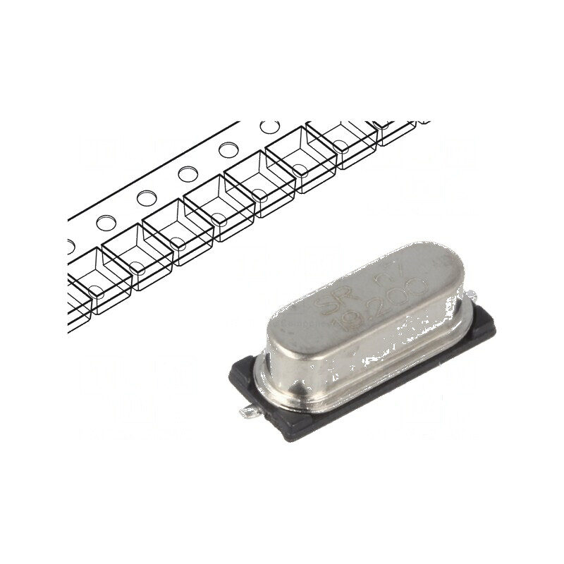 Rezonator cu cuarț 19,2MHz ±30ppm 20pF SMD HC49SMD | Electronic-mag.ro | Componente Electronice Rezonator cu cuarț 19,2MHz ±30ppm 20pF SMD HC49SMD | Electronic-mag.ro | Componente Electronice