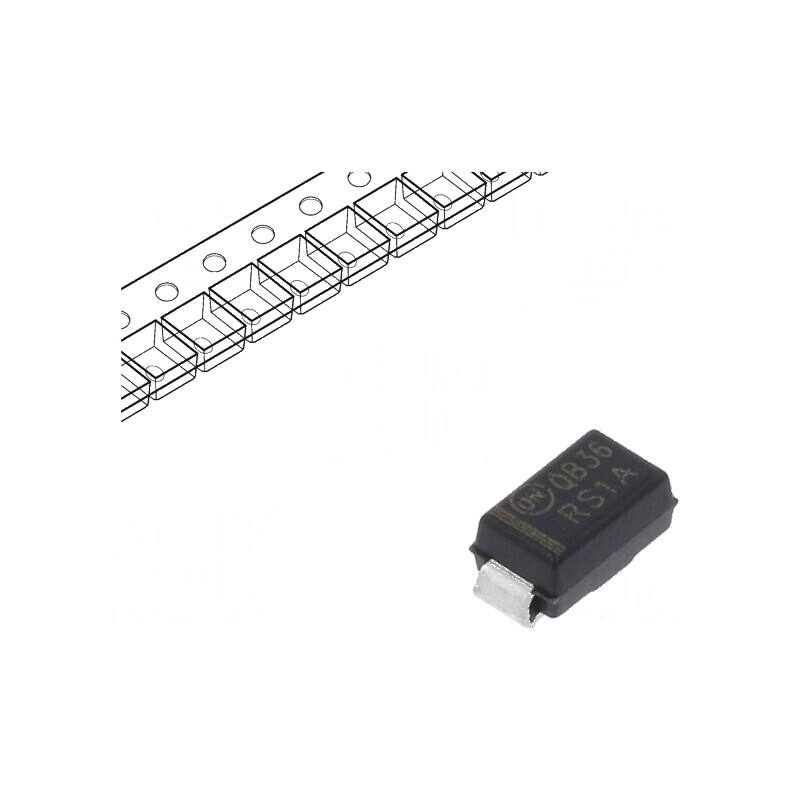 Diodă redresoare SMD 50V 1A 150ns DO214AC SMA Ufmax 1,3V | Electronic-mag.ro | Componente Electronice
