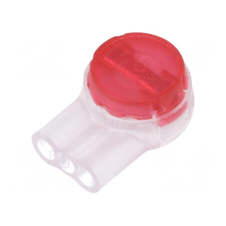 Conector rapid Presslok IDC 19AWG÷26AWG roșu 0,4÷0,9mm | Electronic-mag.ro | Componente Electronice