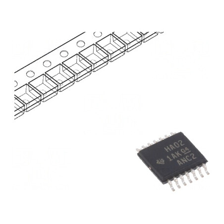 IC digital NOR, 4 intrări, 2 ieșiri, CMOS, SMD TSSOP14, 2÷5,5VDC, -40÷125°C | Electronic-mag.ro | Componente Electronice