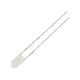 LED 3mm Alb Rece 30° Convex 2-7 9lm | Electronic-mag.ro | Componente Electronice