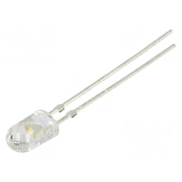 LED oval alb rece 5x4,1mm 25000-30000mcd 70/40° 20mA | Electronic-mag.ro | Componente Electronice