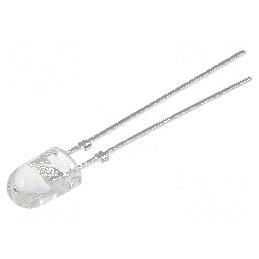 LED oval alb rece 5,1x4,3mm 36000-40000mcd 20mA | Electronic-mag.ro | Componente Electronice