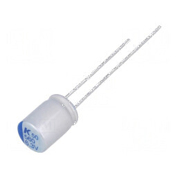 Condensator polimeric 220uF 6,3VDC THT ESR 20mΩ ±20% | Electronic-mag.ro | Componente Electronice