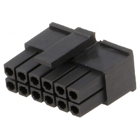 Conector cablu-placă mufă mamă 3mm PIN 12 fără contacte 5A | Electronic-mag.ro | Componente Electronice