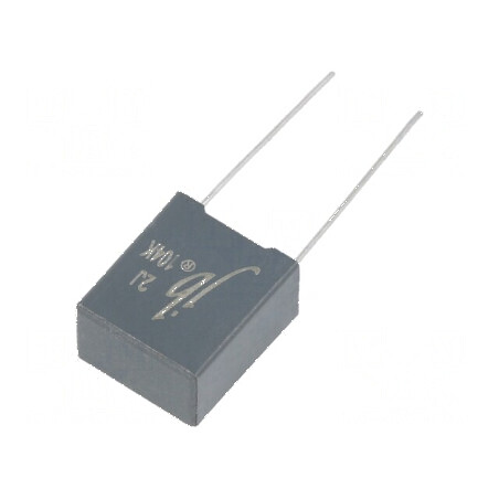 Condensator poliester 100nF 630VDC 10mm ±10% 13x8x16mm | Electronic-mag.ro | Componente Electronice