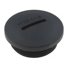 Capac de protecție M25 1,5 poliamidă neagră 12,8mm | Electronic-mag.ro | Componente Electronice
