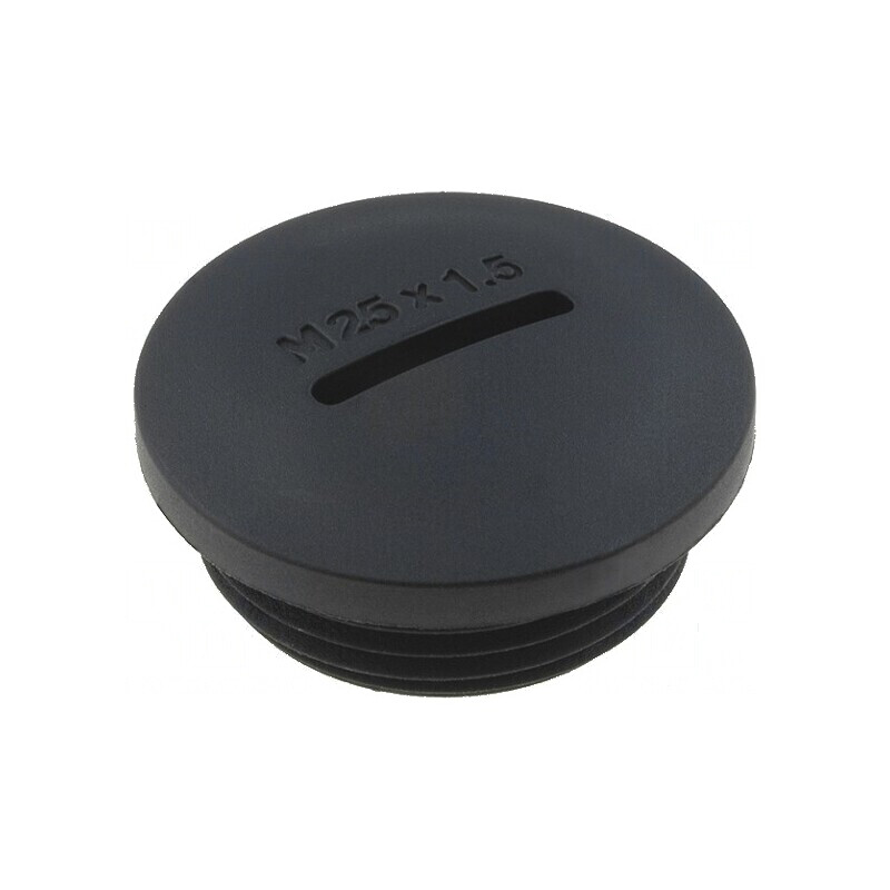 Capac de protecție M25 1,5 poliamidă neagră 12,8mm | Electronic-mag.ro | Componente Electronice