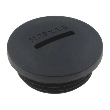 Capac de protecție M25 1,5 poliamidă neagră 12,8mm | Electronic-mag.ro | Componente Electronice