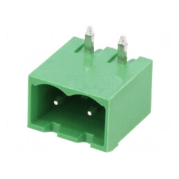 Regletă de conexiuni deconectabilă 5mm, 2 piste unghi 90° | Electronic-mag.ro | Componente Electronice
