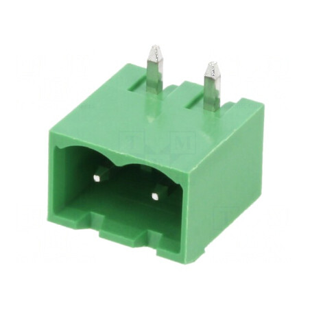 Regletă de conexiuni deconectabilă 5mm, 2 piste unghi 90° | Electronic-mag.ro | Componente Electronice