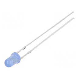 LED 3mm Albastru Convex 5800-7000mcd 30° | Electronic-mag.ro | Componente Electronice