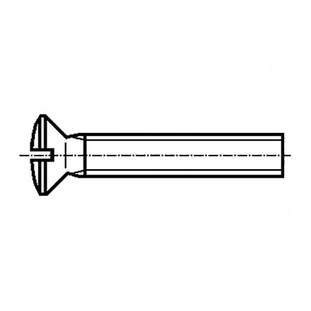 Şurub M5x40mm cu cap îngropat crestat 1,2mm din oţel zincat | Electronic-mag.ro | Componente Electronice