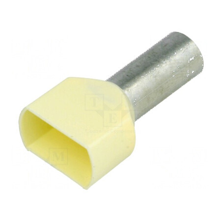 Vârf tub de capăt izolată dublă cupru 10mm2 14mm cositorit | Electronic-mag.ro | Componente Electronice