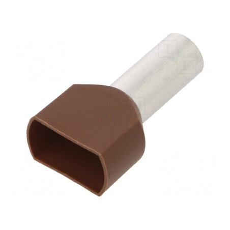 Vârf tub capăt izolată dublă cupru 10mm2 14mm cositorit | Electronic-mag.ro | Componente Electronice
