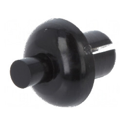 Diblu poliamidă 6,1mm negru pentru montaj | Electronic-mag.ro | Componente Electronice