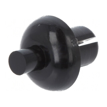 Diblu poliamidă 6,1mm negru pentru montaj | Electronic-mag.ro | Componente Electronice