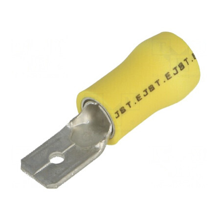Terminal plat 6,3mm tată 2,5÷6mm2 pentru cablu | Electronic-mag.ro | Componente Electronice