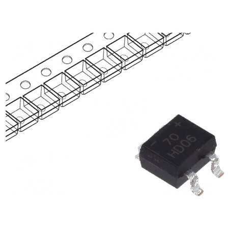 Punte redresoare monofazată 600V 0,8A 30A MiniDIP SMT | Electronic-mag.ro | Componente Electronice